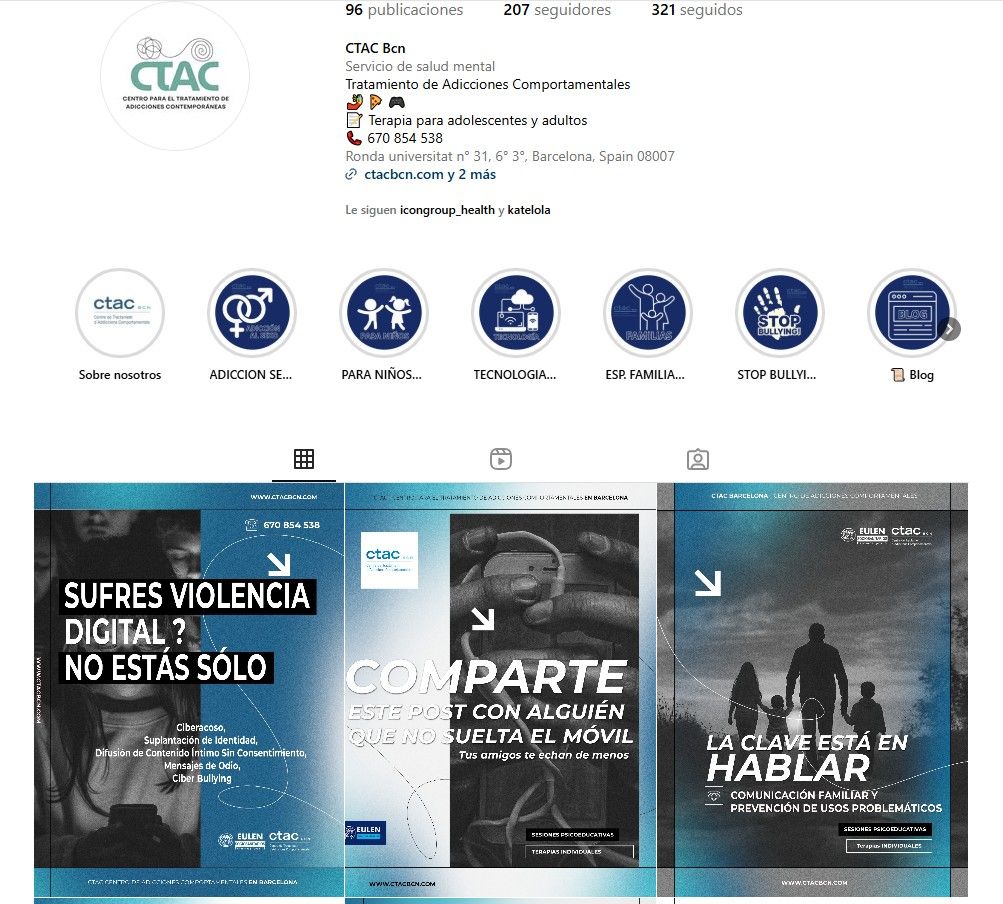 Perfil de Instagram CTAC